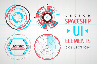 ui infographic interface web elements vector image