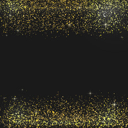 Gold Glitter Festive Backdrop Vector Image