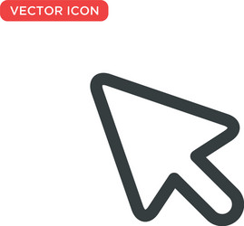 pointer cursor icon design vector image