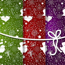 abstract background with snowflake set vector