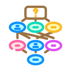 information scent ux ui design color icon vector image