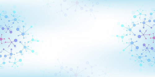 molecular abstract structure background vector image