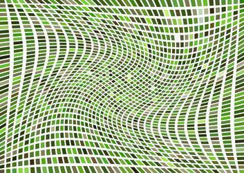 rotating abstract green grid vector image