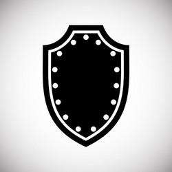 shield icon on background for graphic and web vector image