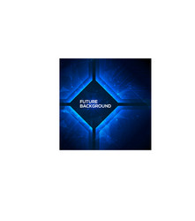 Deep Blue Tech Abstract Background vector image
