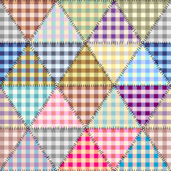 geometric abstract pattern intersection patchwork vector image