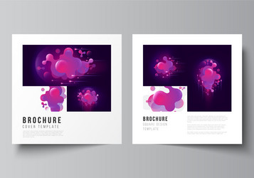 minimal layout two square format vector image