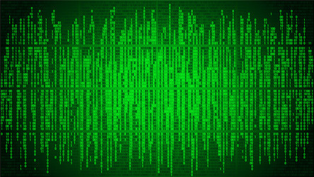 abstract cyberspace with digital lines binary vector image
