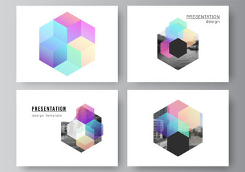 layout presentation slides design vector image