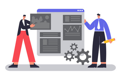 Software Developers Teamwork vector image
