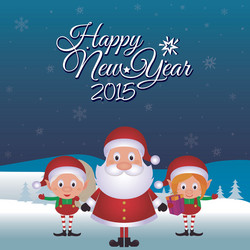 abstract happy new year background with some vector image