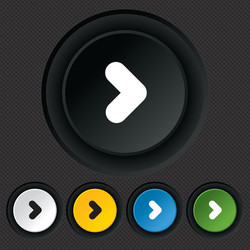 Arrow Navigation Button Icon vector image