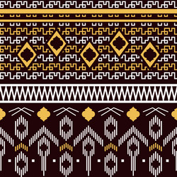 geometric ethnic motif pattern design vector image