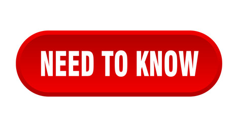 Rounded 'Need to Know' Button vector image