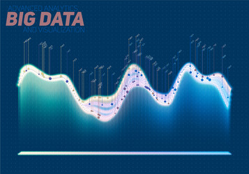 Abstract Data Network vector image