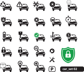 Automotive Service Icons Vector Image