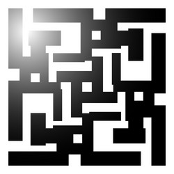 Complex Maze Pattern - White Background vector image