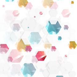 Hexagonal Color Pattern vector image