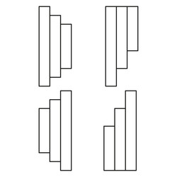 progress bar icons data growth symbol minimalist vector image