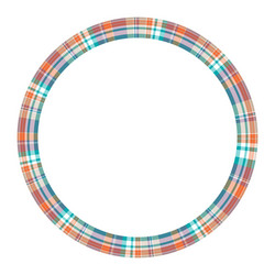 Round frame vintage pattern design template vector