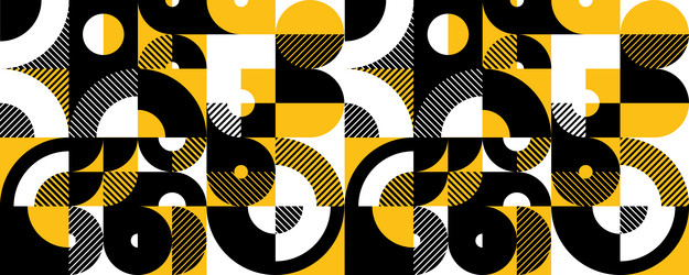 seamless abstract background in yellow color vector image