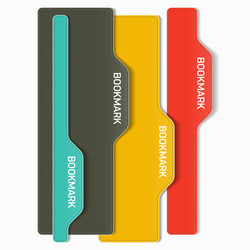 Set of Colorful Bookmarks vector image