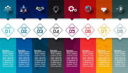 Colorful bars with business icon infographics vector