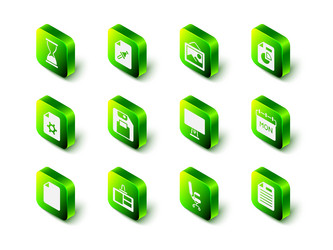 set note paper with push button picture landscape vector image