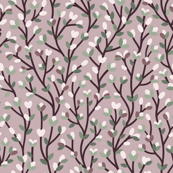 Spring tree branches pattern vector