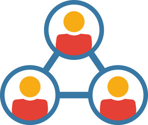 teamwork icon simple element from human resources vector image