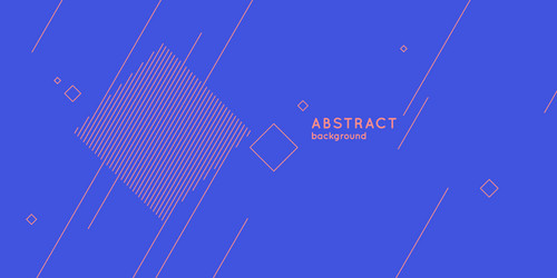 Trendy abstract art geometric background with flat vector