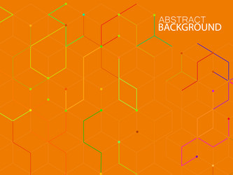 abstract geometric background with cubes vector image