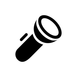 flashlight icon in simple style vector image