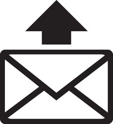 Mail Upload Icon vector image