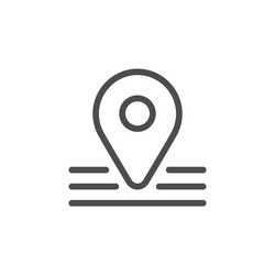 pointer line icon vector image