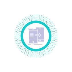 data sharing sync synchronization syncing glyph vector image
