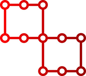 bounding box line gradient icon vector image