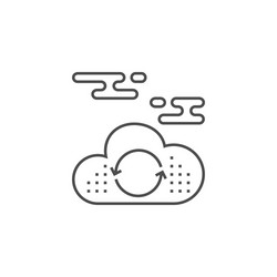 cloud computing icon vector image
