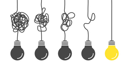 Complex ways solve problems arrow Royalty Free Vector Image
