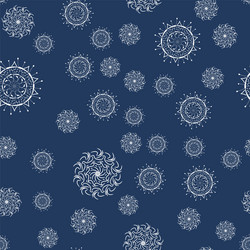 mandala seamless pattern on a colored background vector image