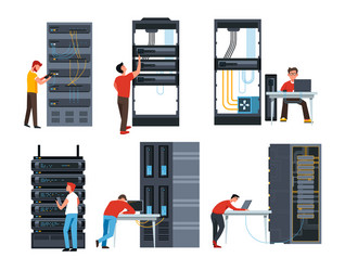 IT Server & Data Center vector image