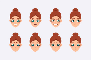 set of character constructor for animation vector image