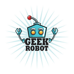geek design identity concept vector image