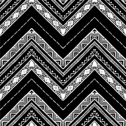 hand drawn pattern zigzag and stripe line vector image