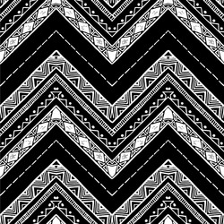 Hand drawn pattern zigzag and stripe line vector