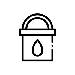paint canvas icon thin linear style design vector image