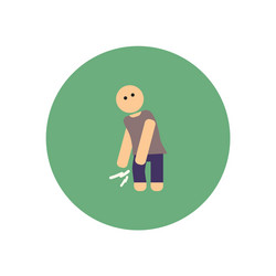 stylish icon in color circle problems joints vector image