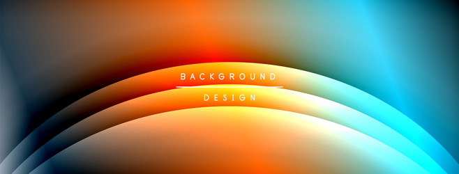 gradient and shadow wave line geometric background vector image