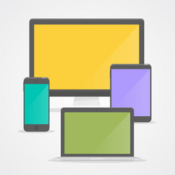 Modern Device Collection vector image