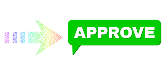 spectral network gradient send right icon vector image